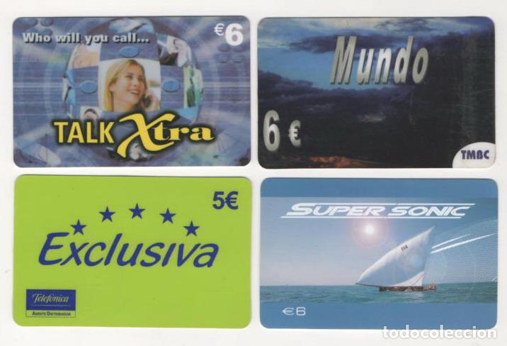Collection telephone cards: (TC-12) LOTE DE CUATRO (4) TARJETAS TELEFONICA INTERNACIONALES PHONE CARD