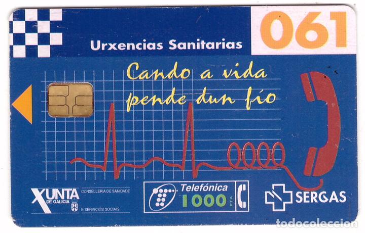Collection telephone cards: Tarjeta telefonica Urxencias Sanitarias 061, SERGAS