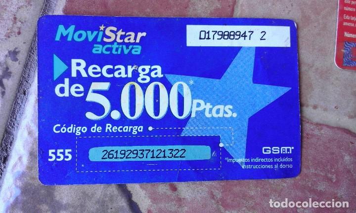 Collection telephone cards: Antigua tarjeta telefonica gsm movistar activa 5000 pesetas