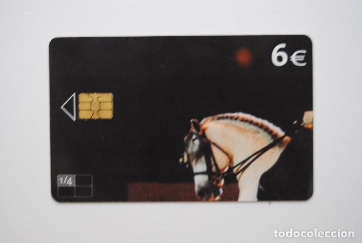 Cartes T&eacute;l&eacute;phoniques de collection: Tarjeta tel&eacute;ono usada, caballo espa&ntilde;ol, 6 &euro;