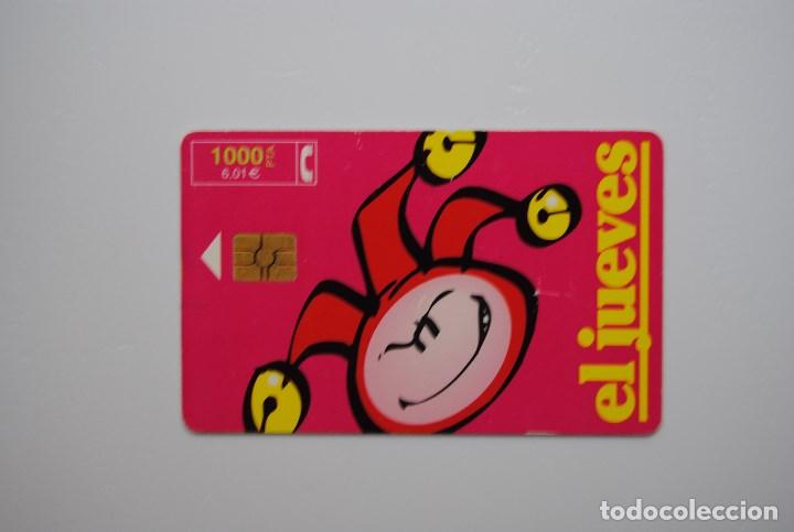 Cartes T&eacute;l&eacute;phoniques de collection: Tarjeta de tel&eacute;fono espa&ntilde;a usada, El jueves, 1000 ptas.