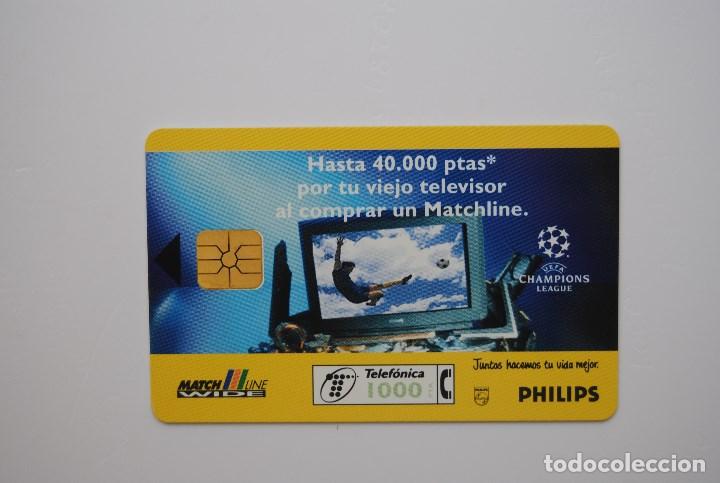 Cartes T&eacute;l&eacute;phoniques de collection: Tarjeta de tel&eacute;fono espa&ntilde;a usada, Philips, 1000 ptas.