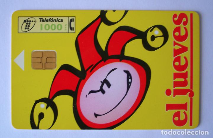 Collection telephone cards: Tarjeta telef&oacute;nica usada semanario El Jueves