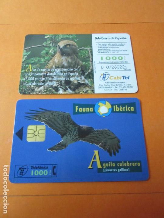 Cartes T&eacute;l&eacute;phoniques de collection: TARJETA FAUNA IBERICA 1000 PESETAS AGUILA CULEBRERA