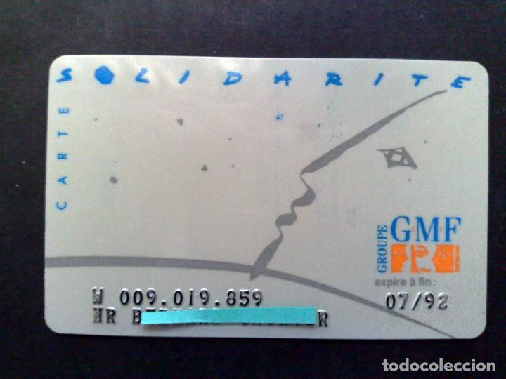 Cartes T&eacute;l&eacute;phoniques de collection: TARJETA PERSONAL-SOLIDARITE G.M.F.