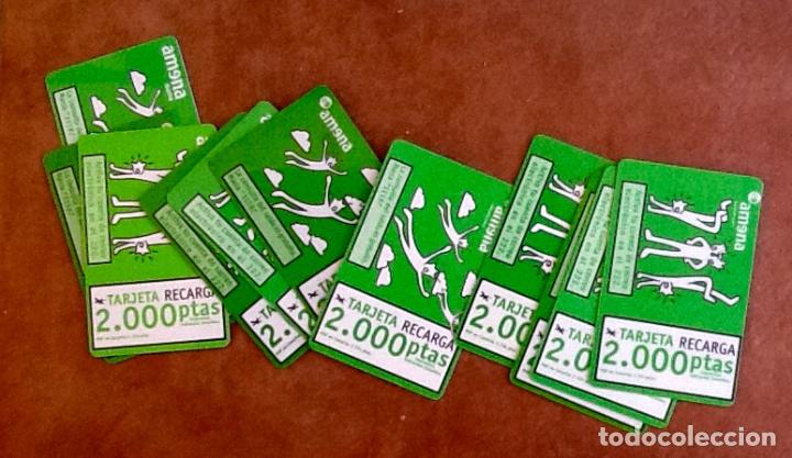 Cartes T&eacute;l&eacute;phoniques de collection: 11 TARJETAS DE AMENA. de 2000 pesetas.. ENVIO INCLUIDO..