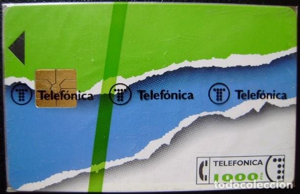 Cartes T&eacute;l&eacute;phoniques de collection: B17 - RASGADO CORPORATIVO II - CON LOGOTIPOS - 1000 PESETAS - NUEVA FUNDA ORIGINAL - A005