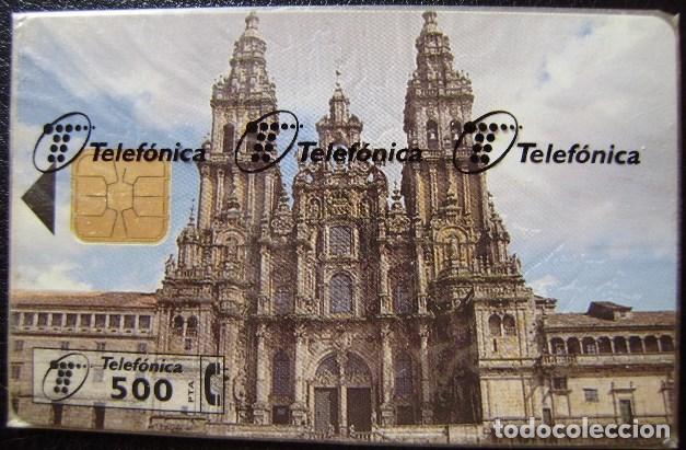 Cartes T&eacute;l&eacute;phoniques de collection: G 013 - CATEDRAL SANTIAGO DE COMPOSTELA DE 500 PTS- NUEVA CON PRECINTO - A020