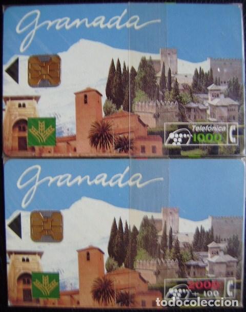 Cartes T&eacute;l&eacute;phoniques de collection: CP 28/29 - GRANADA - SERIE COMPLETA - NUEVAS CON PRECITOS  - A029