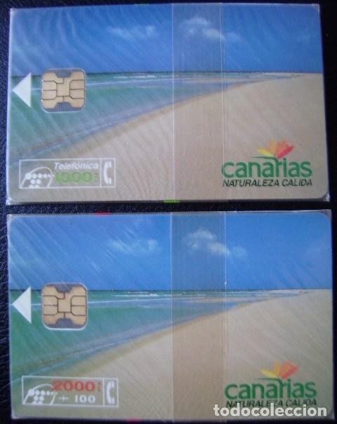 Cartes T&eacute;l&eacute;phoniques de collection: CP 35/36 - CANARIAS SERIE COMPLETA - NUEVA CON PRECITO  - A033