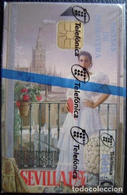 Cartes T&eacute;l&eacute;phoniques de collection: CP 88 - SEVILLA FIESTA DE PRIMAVERA - NUEVA CON PRECITO  - A046