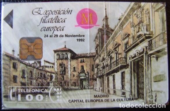 Cartes T&eacute;l&eacute;phoniques de collection: P006 - PLAZA MAYOR FILATELIA 92 - TIRADA 6.000 - NUEVA CON PRECINTO - A053
