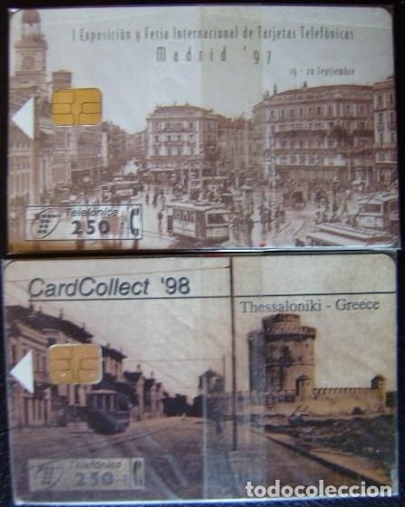 Cartes T&eacute;l&eacute;phoniques de collection: P 283/84 - MADRID 97 - SERIE 2 TARJETAS - NUEVA CON PRECINTO - VER FOTO REVERSO  - A175