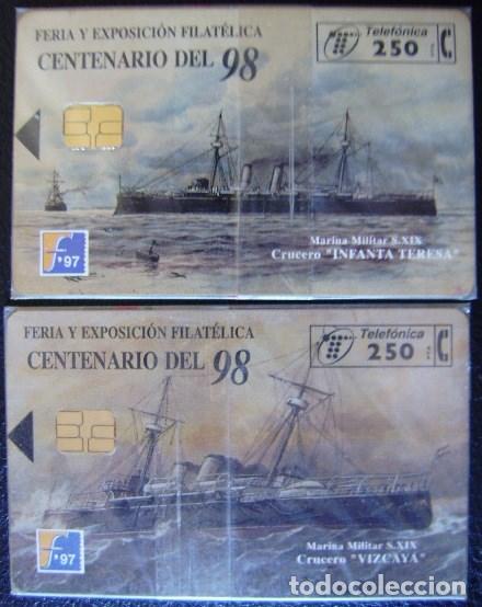 Cartes T&eacute;l&eacute;phoniques de collection: P 290/91 - TEMA BARCOS - SERIE 2 TARJETAS - NUEVA CON PRECINTO - VER FOTO REVERSO  - A177