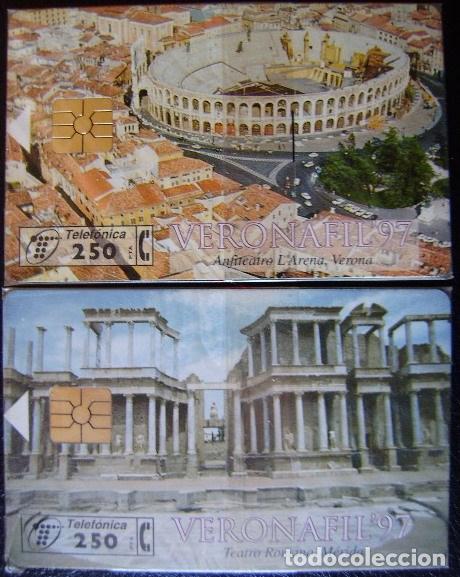 Cartes T&eacute;l&eacute;phoniques de collection: P 295/96 - VERONAFIL 97 SERIE 2 TARJETAS - NUEVAS CON PRECINTOS  - A179