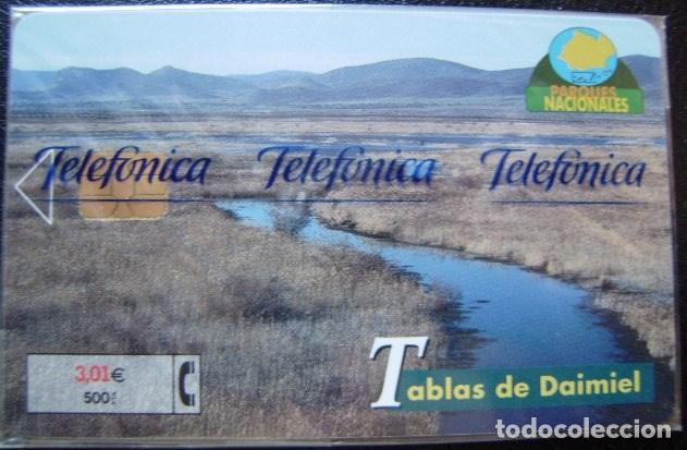 Cartes T&eacute;l&eacute;phoniques de collection: P 483 - PARQUES NATURALES - TABLAS DE DAIMIEL - NUEVAS CON PRECINTOS  - A205