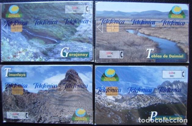 Cartes T&eacute;l&eacute;phoniques de collection: P 481-84 - 2&ordf; SERIE PARQUES NATURALES - 4 TARJETAS - NUEVAS CON PRECINTOS  - A206