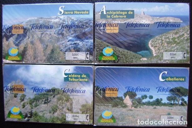 Cartes T&eacute;l&eacute;phoniques de collection: P ----- PARQUES NATURALES - 3&ordf; SERIE 4 TARJETAS - NUEVAS CON PRECINTOS  - A207