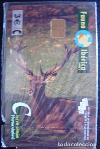 Cartes T&eacute;l&eacute;phoniques de collection: P ----- FAUNA IBERICA CIERVO COMUN - NUEVA CON PRECINTO  - A208