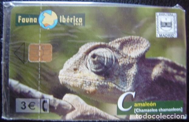 Cartes T&eacute;l&eacute;phoniques de collection: P ----- FAUNA IBERICA - CAMALEON - NUEVA CON PRECINTO - A209