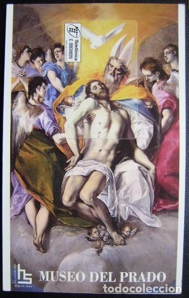 Cartes T&eacute;l&eacute;phoniques de collection: FOLDER CON LA TARJETA: P171 LA TRINIDAD - MUSEO DEL PRADO - A 220