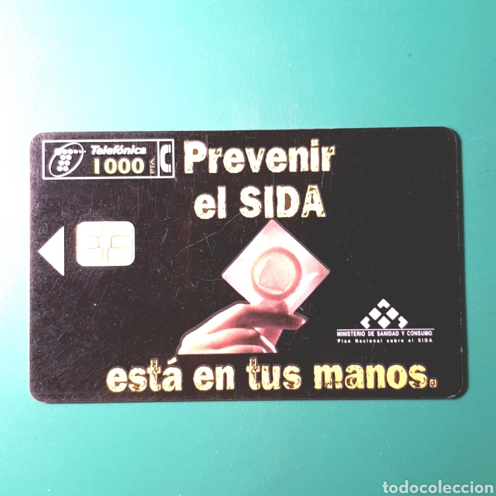 Collection telephone cards: TARJETA TELEFONICA - PREVENIR EL SIDA ESTA EN TUS MANOS