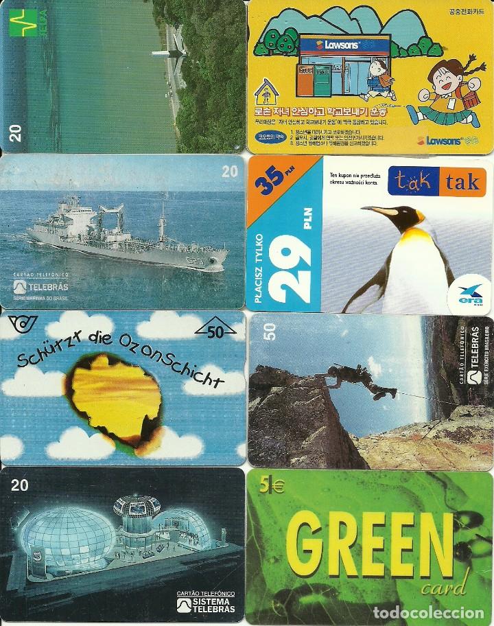Tarjetas telef&oacute;nicas de colecci&oacute;n: LOTE 8 TARJETAS EXTRANJERAS - Foto 1