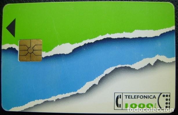 Cartes T&eacute;l&eacute;phoniques de collection: B 17/1 - RASGADO CORP II 1000PTS - CHIP G-1 - SIMB INNOVATRON ABAJO - USADA - A 229