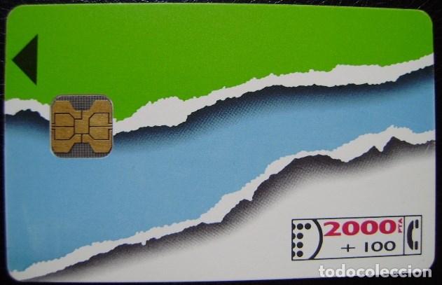 Cartes T&eacute;l&eacute;phoniques de collection: B18 - RASGADO CORPORATIVO II - CON LOGOTIPOS - 2.000 PTAS - USADA - A 230