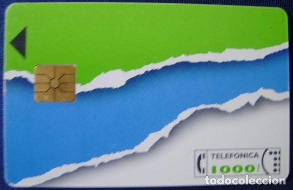 Cartes T&eacute;l&eacute;phoniques de collection: B 19 - RASGADO III - 1000PTS - SINB. INNOV. ABAJO - CHIP G 1 RALLAS NEGRAS - A 231