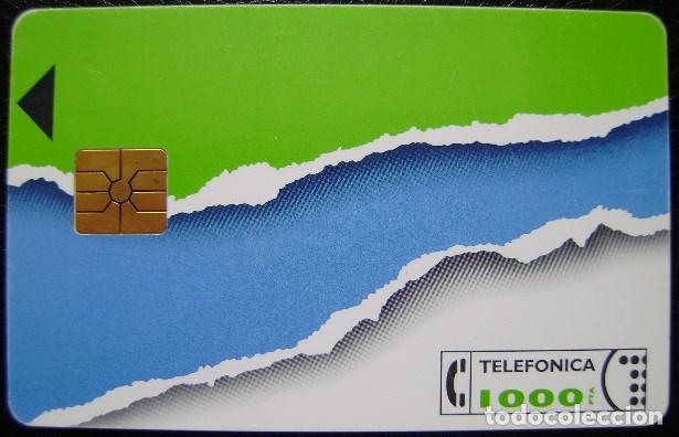 Cartes T&eacute;l&eacute;phoniques de collection: B 19/A/1 - RASGADO III - 1000PTS - SINB. INNOV. Arriba - CHIP G 2 - RALLAS ROJAS - A 234