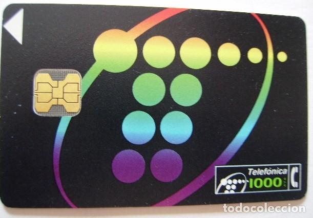Cartes T&eacute;l&eacute;phoniques de collection: B 21/1-NUEVA IMAGEN I 1000PTS 7-93 - CHIP F2 USADA .CIRCULOS INFER. GRANA INTENSO 1&ordf; CALIDAD - A 239