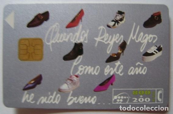 Cartes T&eacute;l&eacute;phoniques de collection: B 33 - FELIZ 1995 - ZAPATOS - CHIP GD 2 - USADAS 1&ordf; CALIDAD - A 258
