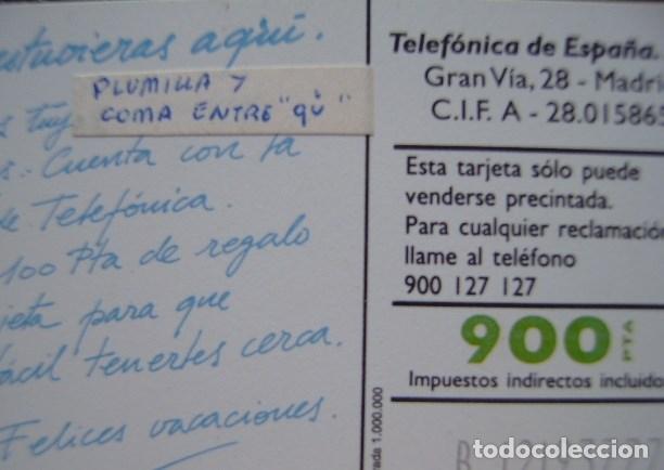 Cartes T&eacute;l&eacute;phoniques de collection: B 38 - VACACIONES 95 - CHIP F3 - N&ordm; GRAVADOS - USADA 1&ordf; CALIDAD - LEER COMENTARIO - A 271