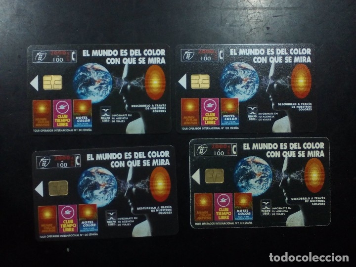 Cartes T&eacute;l&eacute;phoniques de collection: 4 TARJETAS TELEFONICAS DEL CLUB TIEMPO LIBRE 0498 2000 PTA. + 100
