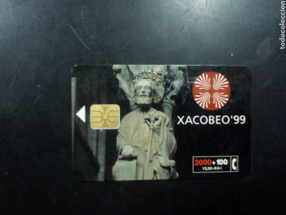 Cartes T&eacute;l&eacute;phoniques de collection: TARJETA TELEFONICA USADA- MOTIVO XACOBEO 99- 2000+100 PTA