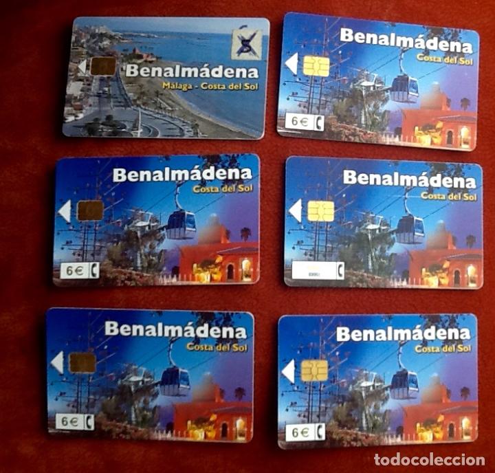 Cartes T&eacute;l&eacute;phoniques de collection: 6 TARJETAS TELEFONICAS. BENALMADENA. MALAGA. EL ENVIO ESTA INCLUIDO.