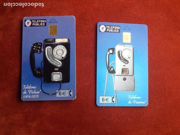 Cartes T&eacute;l&eacute;phoniques de collection: 2 TARJETAS TELEFONICAS. TELEFONOS ANTIGUOS. .. EL ENVIO ESTA INCLUIDO.