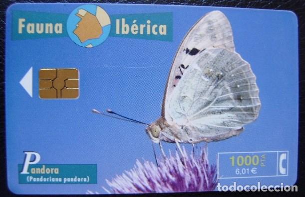 Sammlung von Telefonkarten: B 82 MARIPOSA PANDORA CHIP G 3N - USADA 1&ordf; CALDAD  - A 344