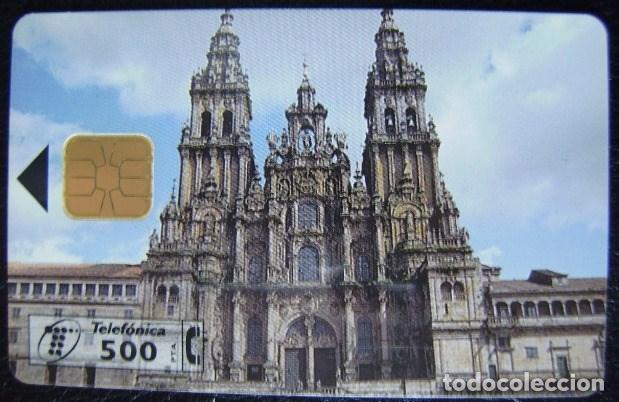 Tarjetas telef&oacute;nicas de colecci&oacute;n: GENTILEZA G13 - CATEDRAL DE SANTIAGO DE 500 PTS - USADA 1&ordm; CALIDAD - A 392