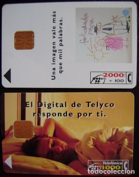Tarjetas telef&oacute;nicas de colecci&oacute;n: TELYCO Y FONOFAX - CP 37-38 - SERIE COMPLETA - USADAS 1&ordf; CALIDAD - A 412