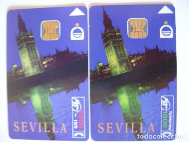 Tarjetas telef&oacute;nicas de colecci&oacute;n: SEVILLA - SERIE COMPLETA - CP 55/56 - USADA 1&ordf; CALIDAD   - A 416