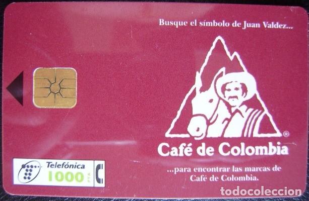 Tarjetas telef&oacute;nicas de colecci&oacute;n: CAFE DE COLOMBIA 1000 PTS - CP 76 - USADA 1&ordf; CALIDAD - A 439