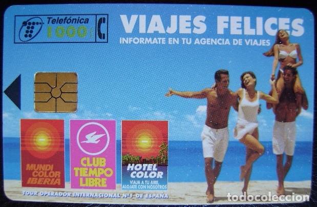 Tarjetas telef&oacute;nicas de colecci&oacute;n: VIAJES FELICES - CP 79 - CHIP F5 -  USADA 1&ordf; CALIDAD - A 442