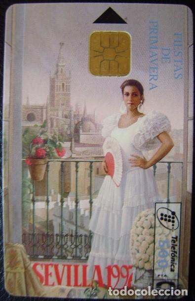 Tarjetas telef&oacute;nicas de colecci&oacute;n: FIESTA DE PRIMAVERA  SEVILLA 97  - CP 88 - USADAS 1&ordf; CALIDAD - A 450