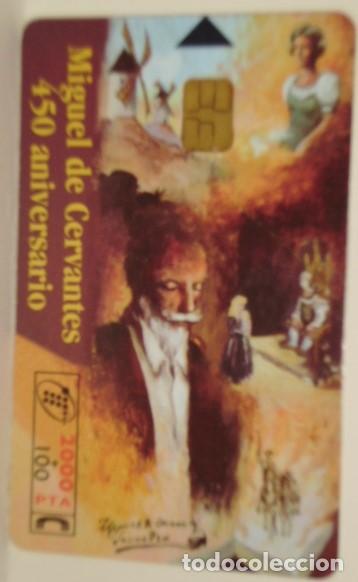 Tarjetas telef&oacute;nicas de colecci&oacute;n: CERVANTE 2000PTS - CP 101 - USADA DE 1&ordf; CALIDAD - A 456