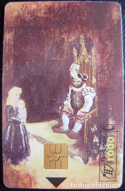 Tarjetas telef&oacute;nicas de colecci&oacute;n: PUZLE DE CERVANTE - TRONO - CP 105 - USADA 1&ordf; CALIDAD A 459