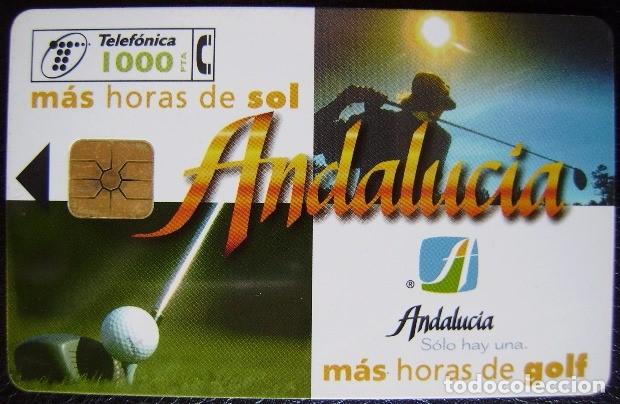 Tarjetas telef&oacute;nicas de colecci&oacute;n: ANDALUCIA GOLF - CP 108 - USADA 1&ordf; CALIDAD - A 462