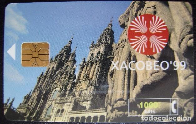 Tarjetas telef&oacute;nicas de colecci&oacute;n: XACOBEO 99  DE 1.000 PTS CATEDRAL - CP 145 - USADA 1&ordf; CALIDAD  - A 477