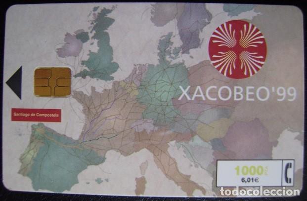 Tarjetas telef&oacute;nicas de colecci&oacute;n: XACOBEO 99 DE 1.000 PTS - CP 158 - USADA 1&ordf; CALIDAD  - A 485